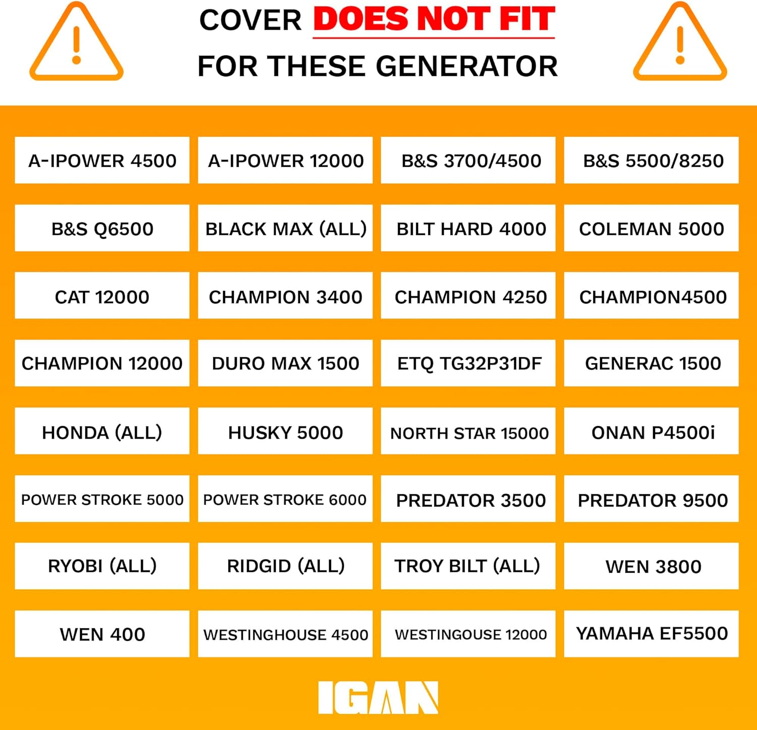 IGAN Generator Covers While Running for most 3500w-12000w Generators - Ultra Heavy Duty Generator Covers for Outside - Portable Waterproof Generator Cover, Generator Enclosure Outdoor Gray