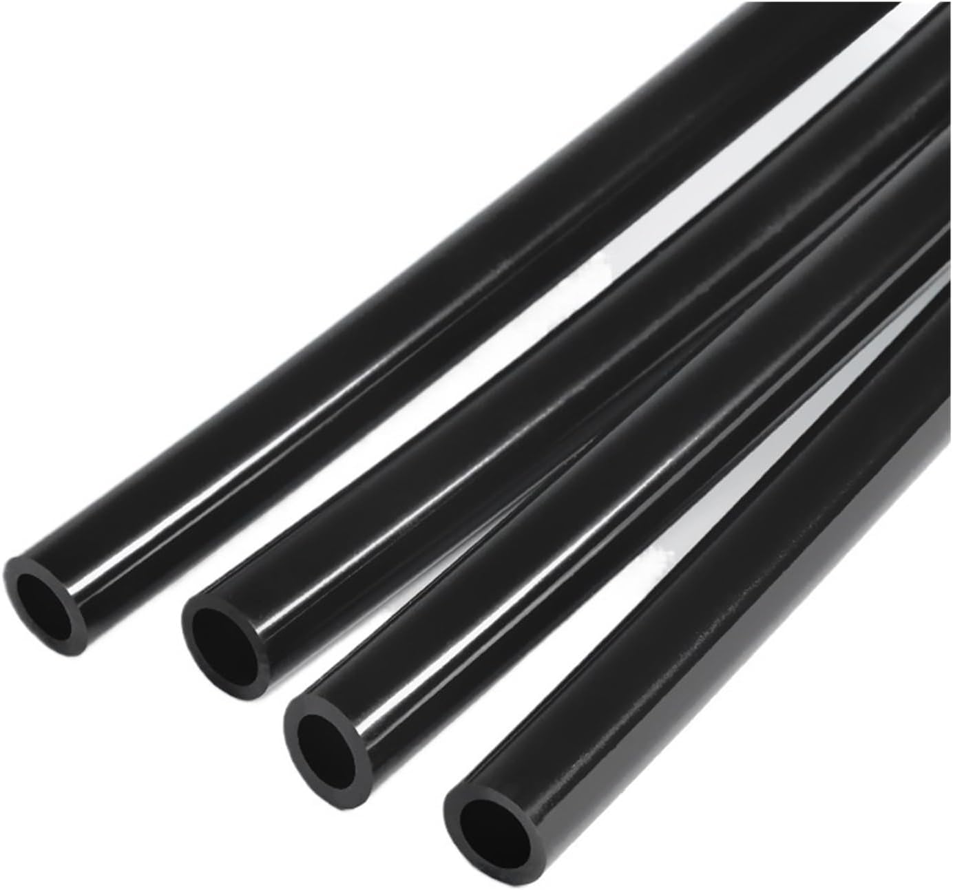 Revive Furniture 1/3/5/10M Silicone Tube Food Grade Rubber Hose Black Flexible Aquarium Air Irrigation Pipes Water Connector Garden Hoses(10 meters,ID 4mm x OD 8mm)