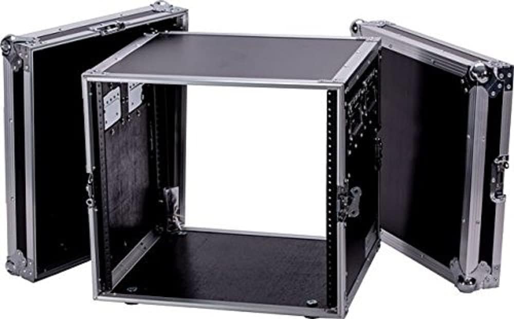 High-Performance Fly Drive 10u Rack DJ Amplifier Case with 18-Inch Body Depth. Top Quality, Accessible and Convenient Bottom Rubber Feet with Durable Bolts & Recessed T-Nuts TBH10UAD