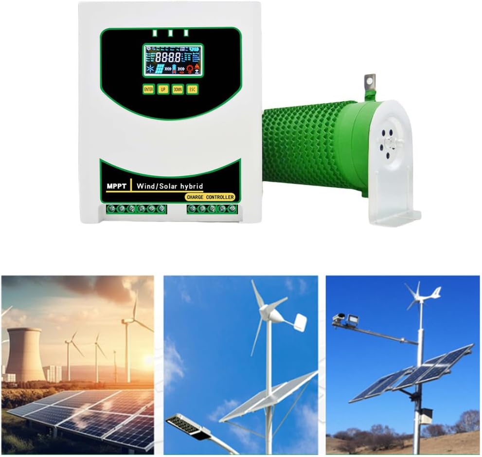 48v,20000W Solar Hybrid System MPPT Charge Controller,Wind Turbine Solar Panel with Dump Load Wind 12V 24V Auto 48V Regulator