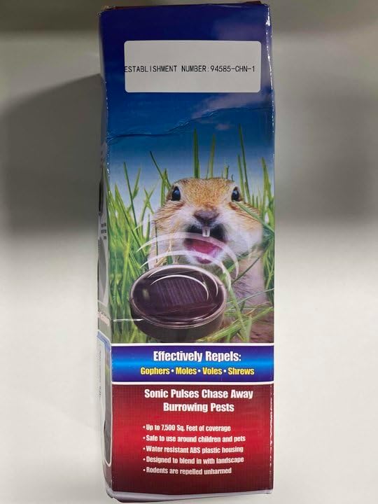 2Pack Solar Powered Gopher Hawk Trap,mole Deterrent for Yard,Gopher Traps That Work bestWaterproof Outdoor,Mole Deterrent Snake Repellent for Yard Lawn,Snake for Yard Lawn 4051126