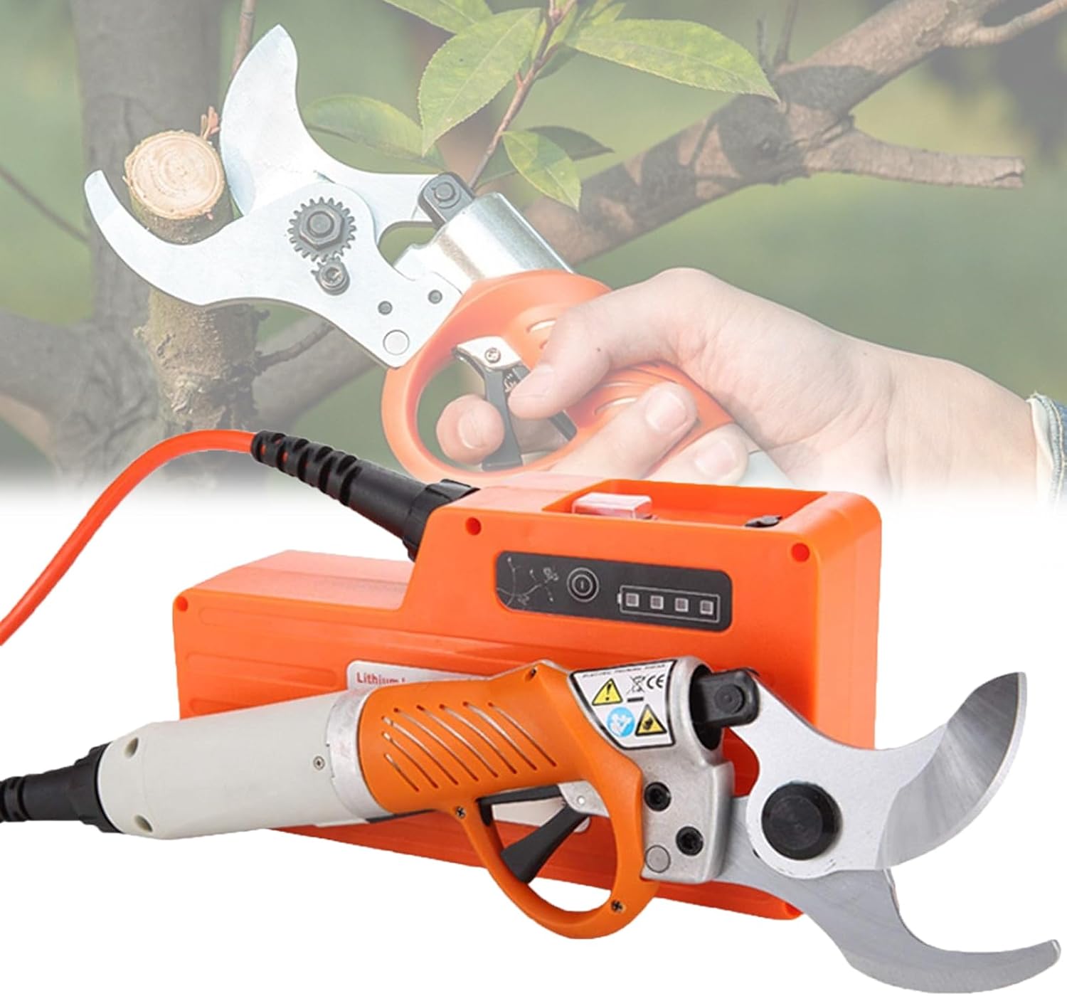 Professional Electric Pruning Shears, 36V Electric Branch Cutter with Brushless Motor, 45mm Max Cutting Diameter, for Pruning Gardening Fruit Tree Vineyard