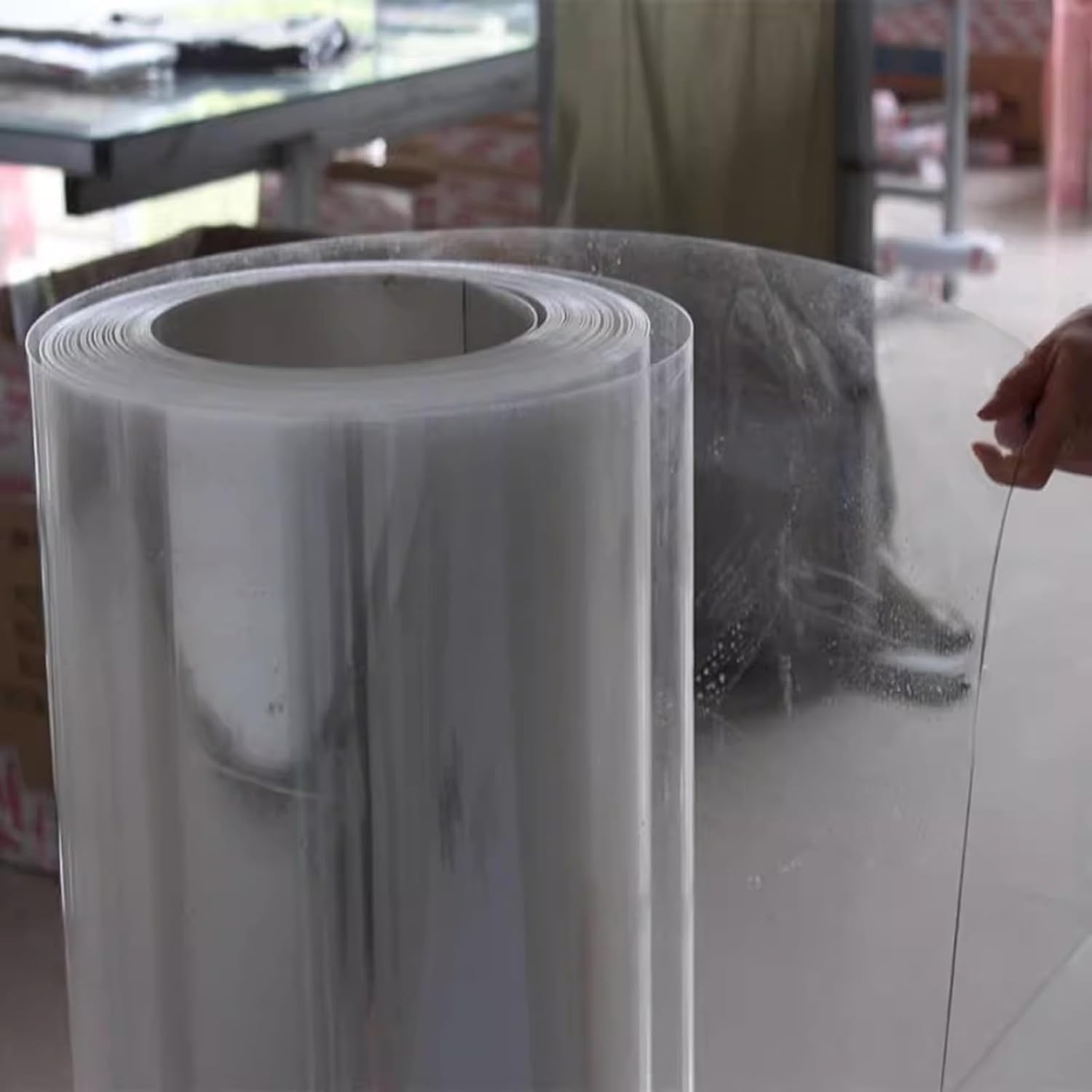 Rain-Proof Insulation, 0.8mm Clear Roofing Panels to Protect from Sun Bearing Capacity Easy to Cut Suitable for Outdoor Gardens and Greenhouses (Color : A-0.8mm, Size : 1x9m)