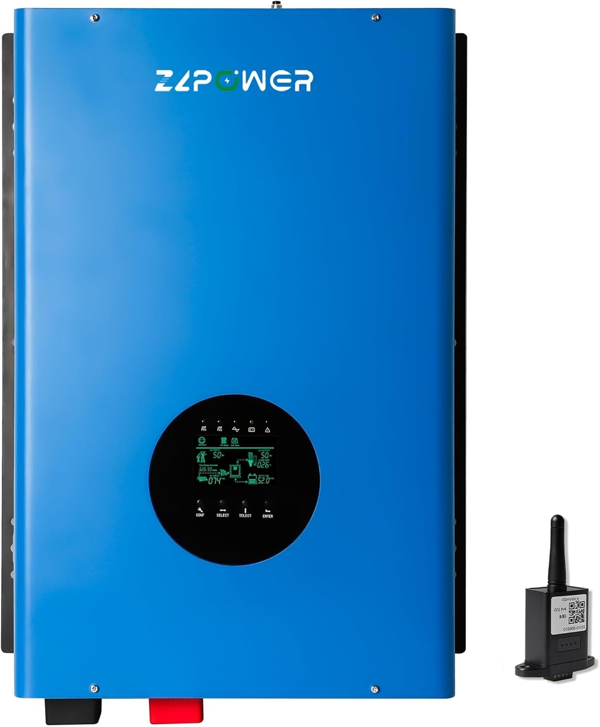 ZLPOWER UL1741 10000W 48V Solar Inverter,Built-in 2 MPPTs,Peak Power 30000W Split Phase Pure Sine Wave Power Inverter AC Input 240V,Output 120V/240V,Heavy Duty Inverter for Home (WiFi and BMS COMM)