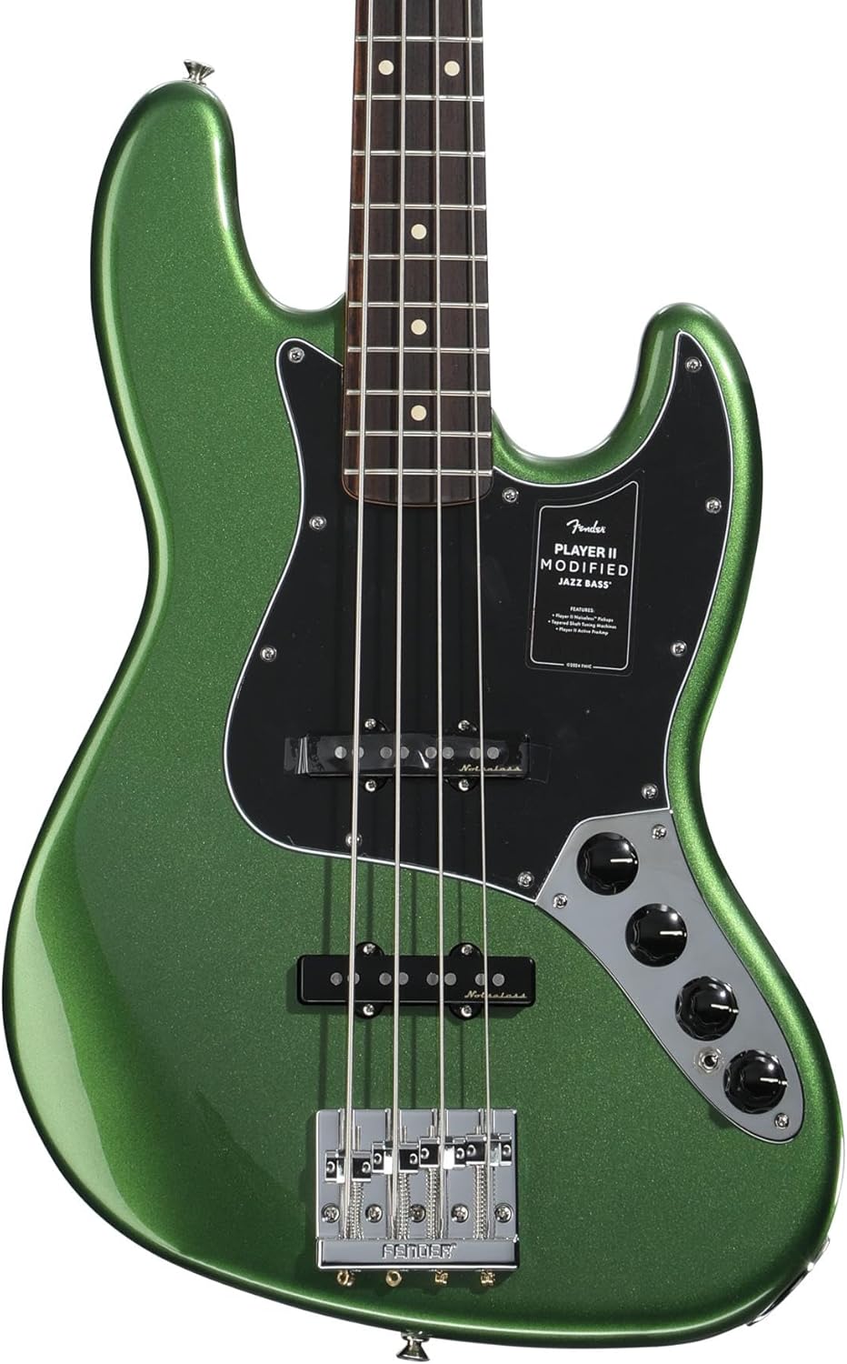 Fender Player II Modified Active Jazz Bass - Harvest Green Metallic, Rosewood Fingerboard