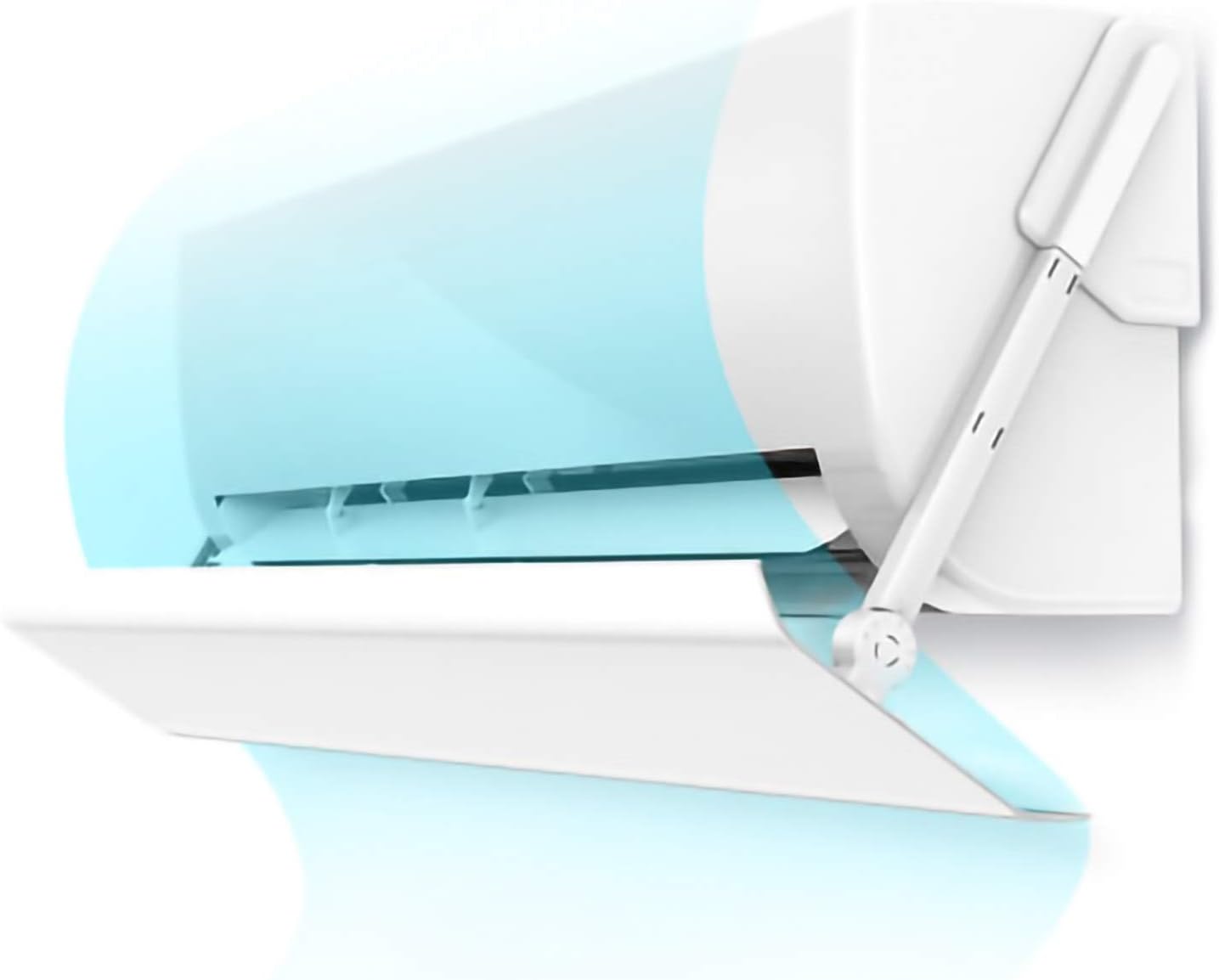 Air conditioner windshield Suitable for Air-conditioning Windshield of Different Sizes, Adjustable Wind Direction Deflector, Household Wall-mounted Air-conditioning Windshield, No Need to Perfora
