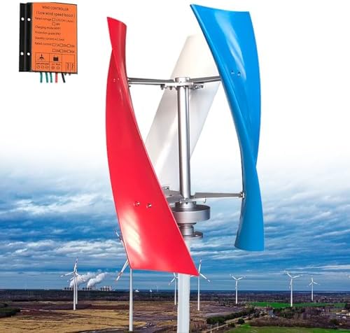6000W Wind Turbine Generator - 3 Blade Small Wind Turbine with Controller for Industrial Energy Solutions, 24V Eco-Friendly Power Generation