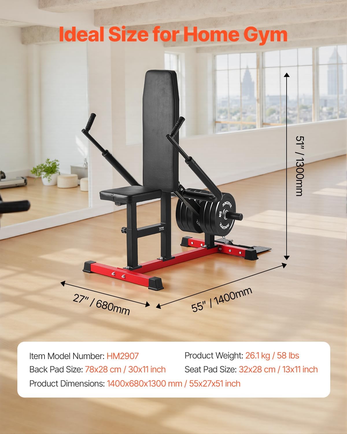 VEVOR Chest Press Machine, Bench Press Set, Adjustable Flat Incline Bench with Independent Converging Arms, Upper Chest Equipment, Fitness Home Gym Equipment Chest
