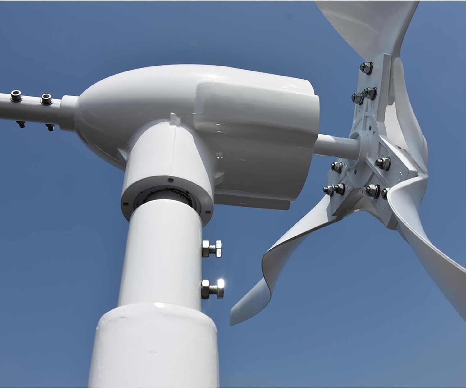 2200W / 3000W Home Wind Turbine Generator Kit 12V / 24V / 48V Permanent Magnet Wind Turbine Generator with Controller, 3 Blades Economy Windmill for Wind Solar Hybrid System,3000w,12V