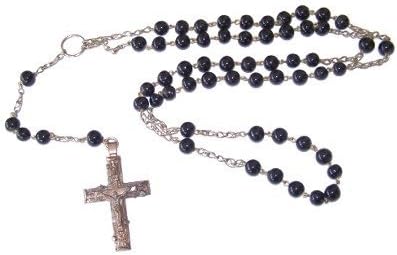 Habit Priest Rosary - Jerusalem style I - Very long and strong ( 34 inches )