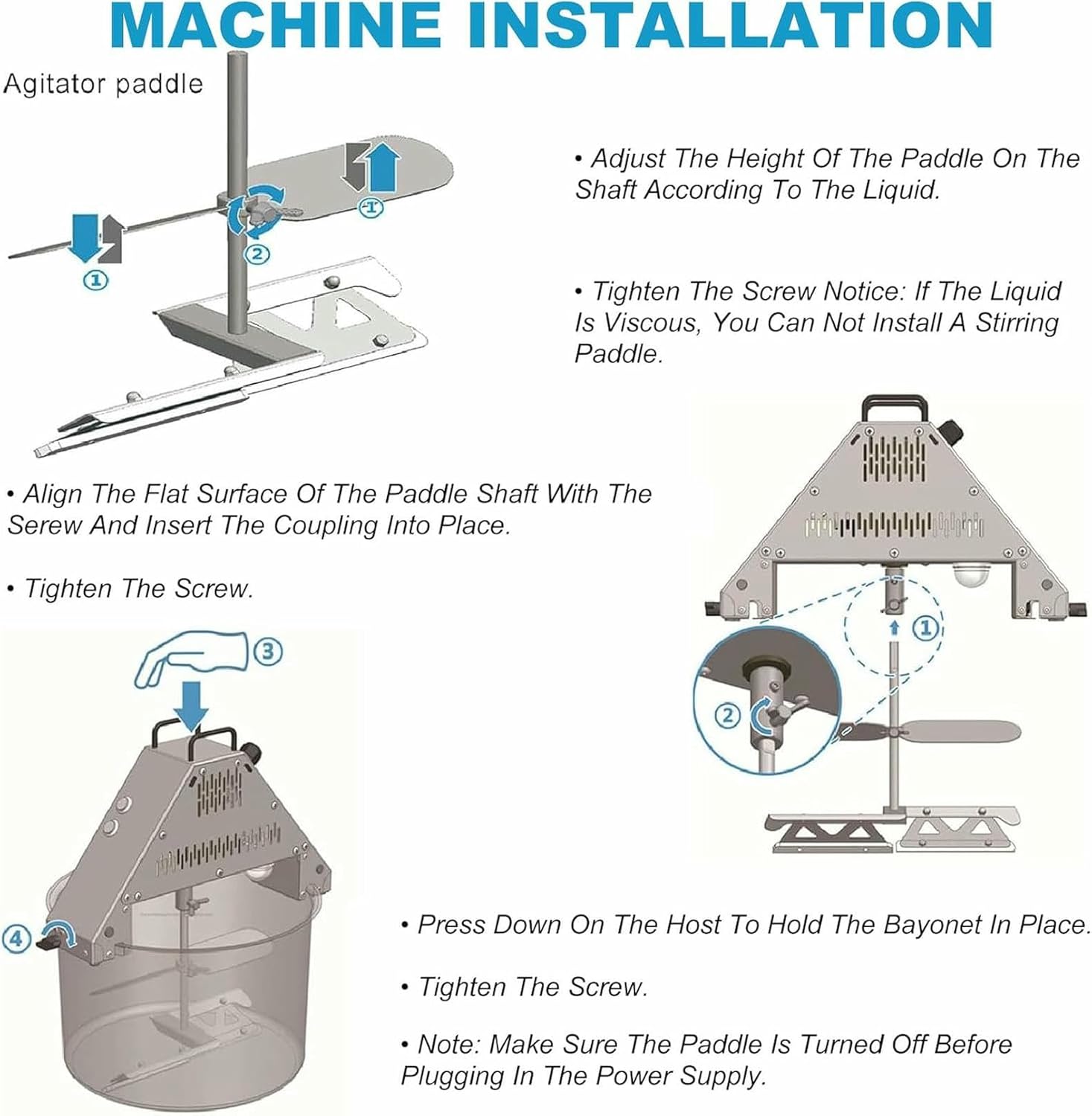 10L/2.64gal Auto Pot Stirrer Cooking Food Mixer Pot, Tomato Milling Machine, Electric Double Stirring Paddle Stirrer, for Mixing Jam&Sauce