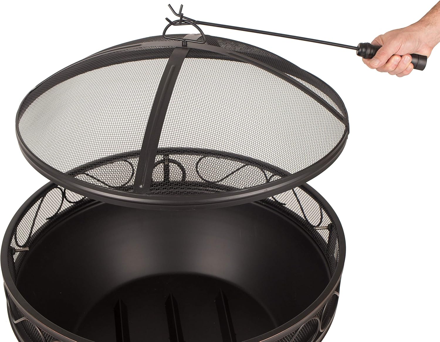 GHP Group OFW295R Bellora fire Pit, Rubbed Bronze