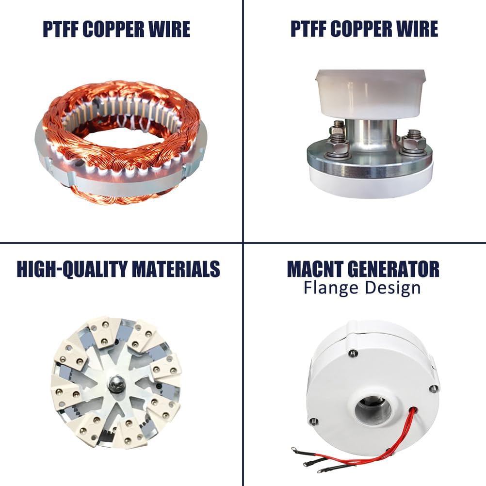 12000W Small Wind Turbine Generator Kit+12V 24V 48V Coreless Magnet Low Starting Speed Medium Windmill Household,with Controller