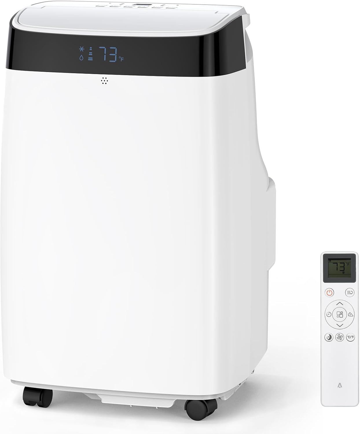 10,000 BTU Portable Air Conditioner for Bedroom, 3 in 1 AC Unit Cools 500 Sq. Ft Rooms with Remote, 51dB Ultra Quiet, Dehumidifier & Fan Modes | 24Hrs Timer