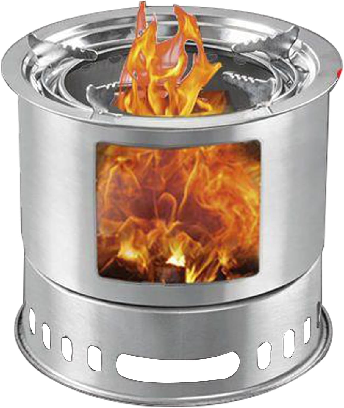 Outdoor Folding Fire Pit Fireplace,Portable BBQ Grill,Carbon Steel Galvanised Material,with Storage Bag,with Grill Mesh,Grill Pan,for Picnic,Campfire,Patio,Etc.,29×24cm