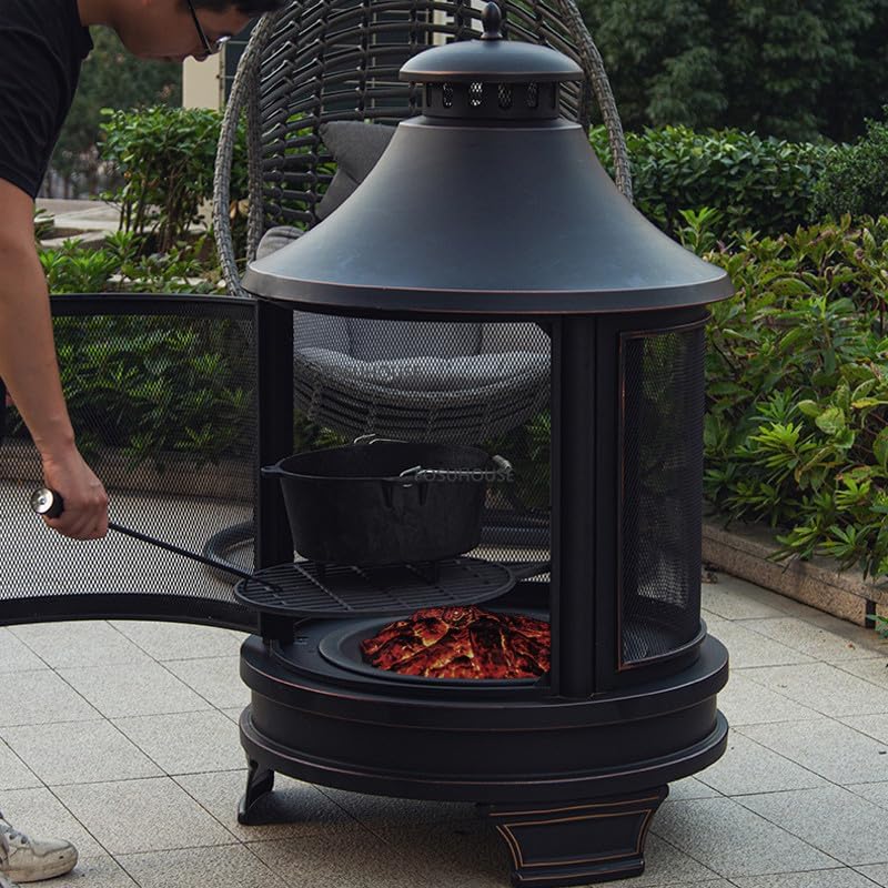 Outdoor Fireplaces Outdoor Garden Fire Pits Heating Stove Courtyard Oven for Household Balcony Terrace Bonfire Fire Pits