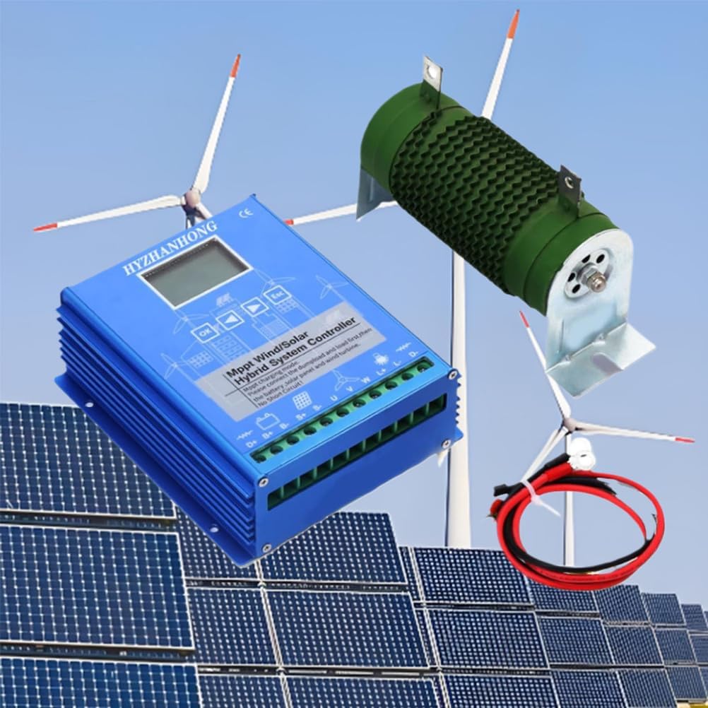 12000W Solar Turbine Generator Controller , 12V 24V 48V 220V Automatic Wind Solar Hybrid Charge Controller for Home, Boat, Street Light (with Dump Load),24v