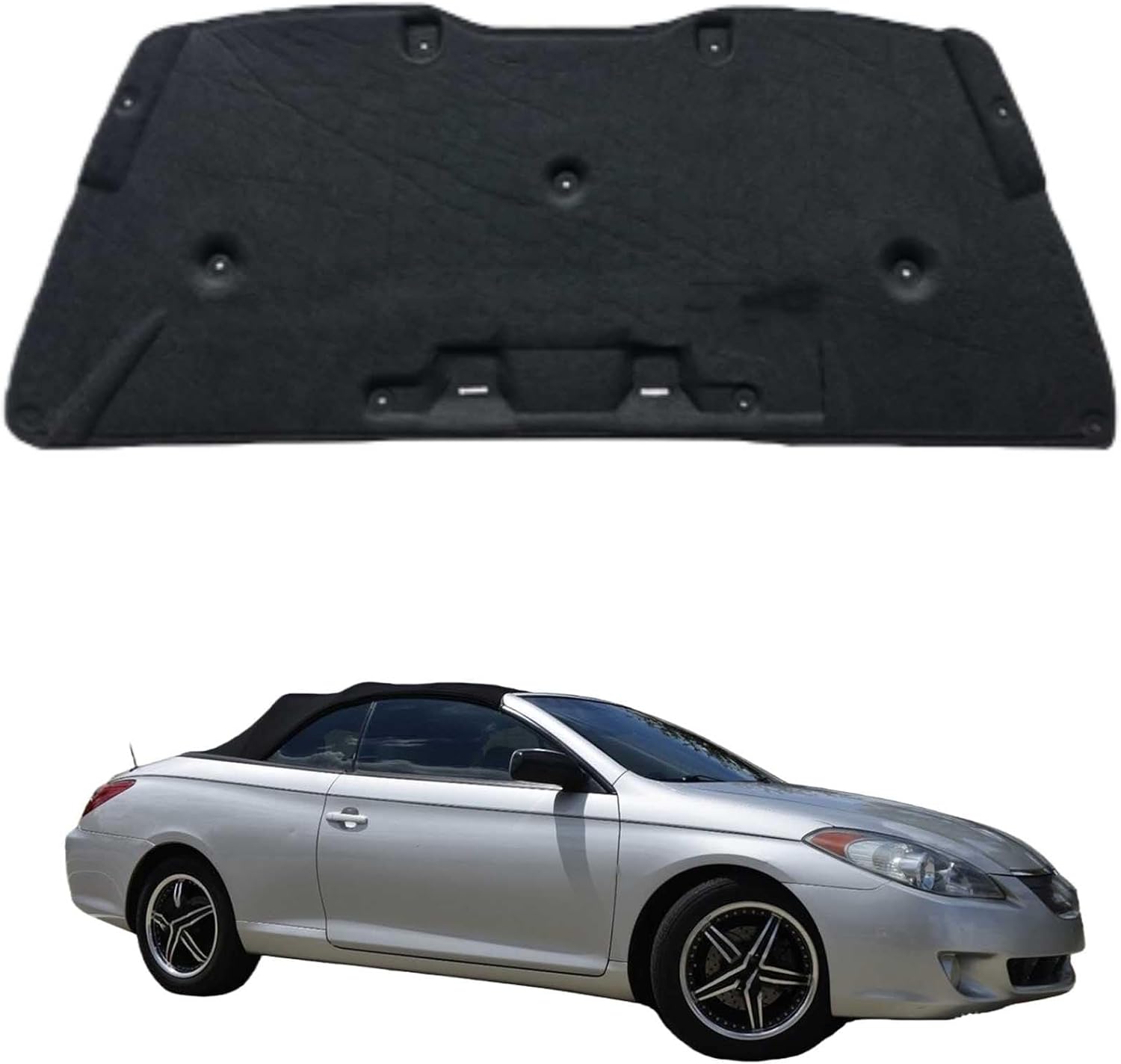 Car Front Hood Engine Sound Pad for Toyota Camry 2006-2011 OE:5334106110 53341-12270, Heat Insulation Cotton Mat Cover Soundproof Car Accessories