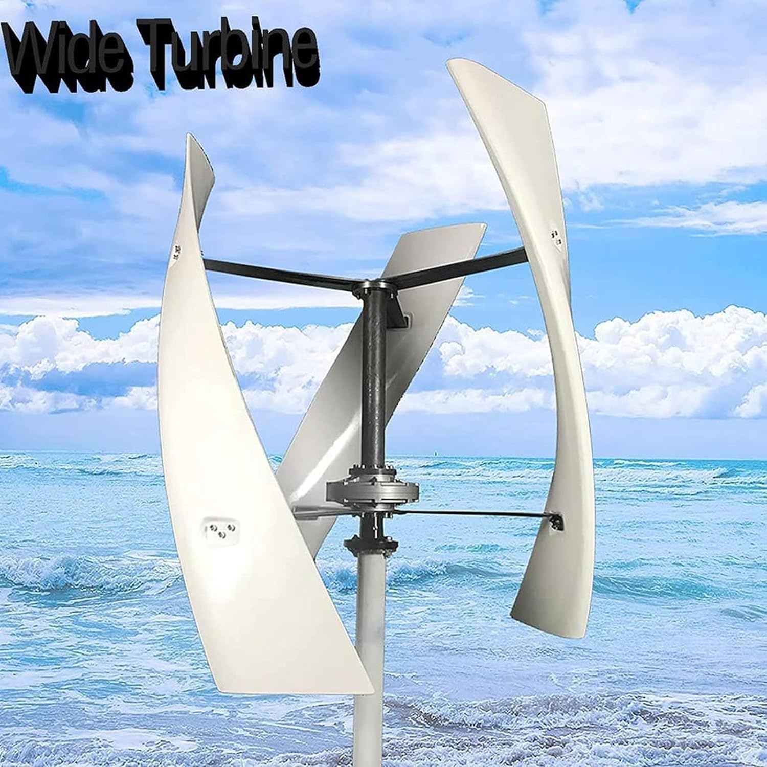 CAJUCA 5000W Vertical Axis Wind Turbine with Controller, Low Wind Speed Start Windmill Wind Generator
