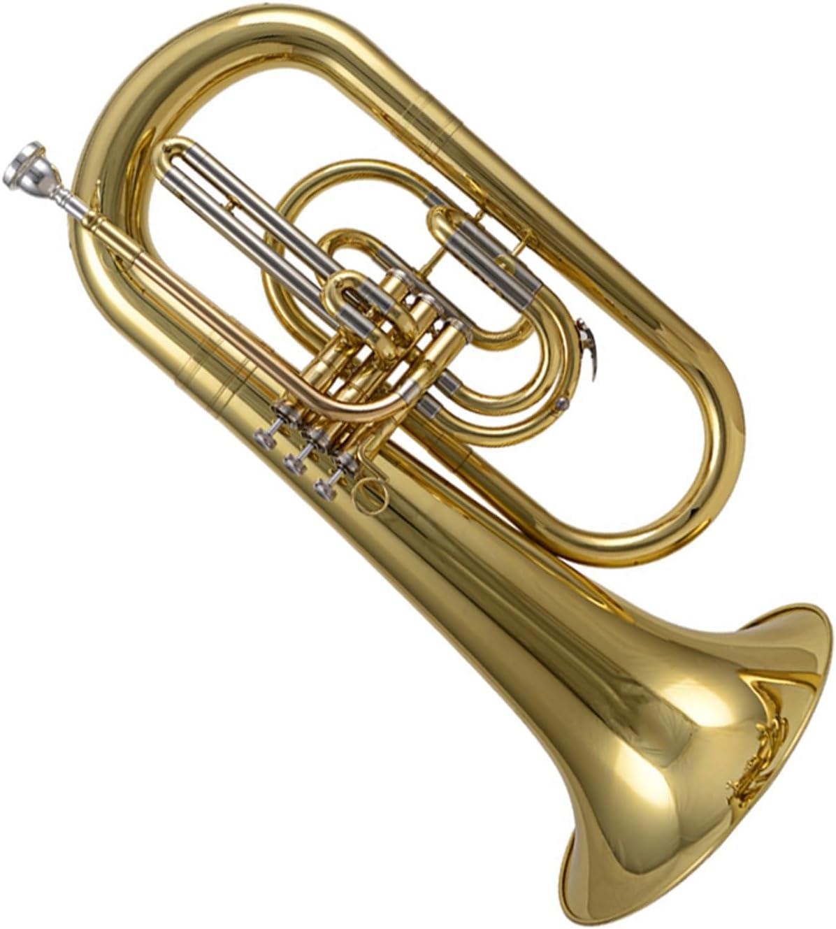 Euphonium B Flat Brass Material Suitable For Beginners Euphonium All-brass Instrument