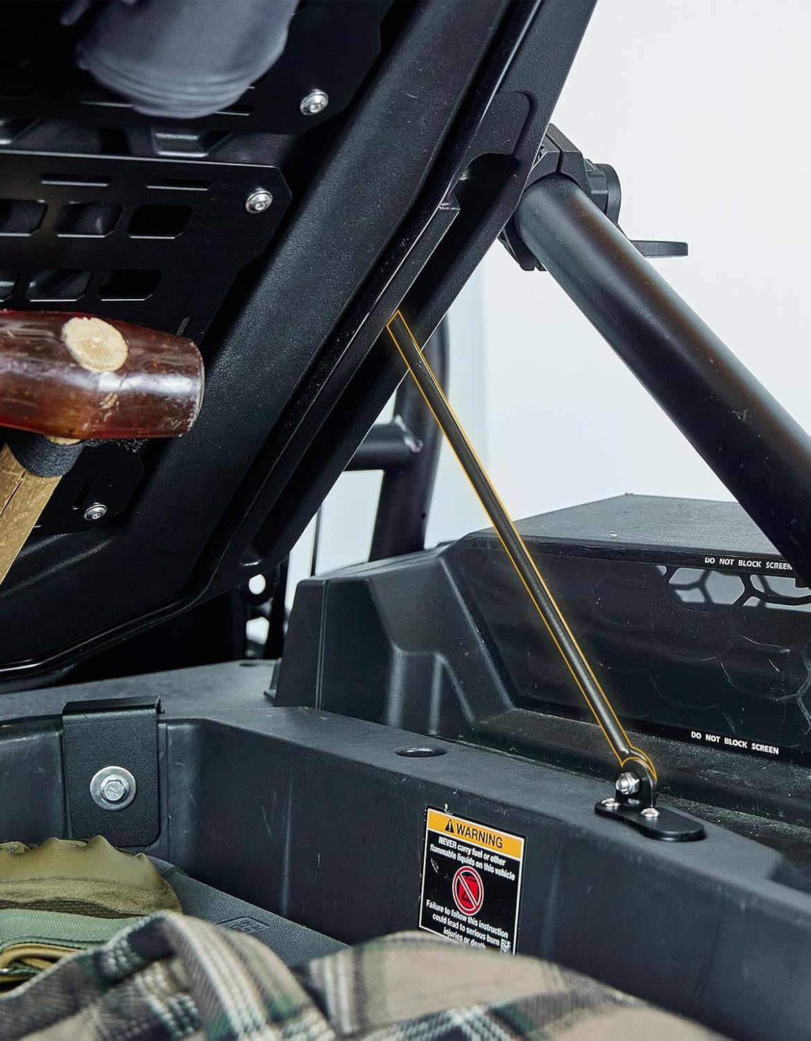 KEMIMOTO 2024 2025 XP 1000 Tonneau Cover Upgraded Waterproof Compatible with Polaris RZR XP 1000/4 2024 2025 Heavy-Duty Rear Bed Cargo Box Storage Enclosure Trunk Accessories Replace #2884548