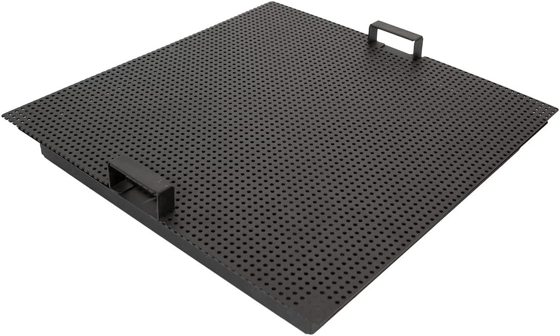 Blue Sky Outdoor Living Square Mammoth Smokeless Patio Fire Pit, Lift-Out Ash Catch, Black