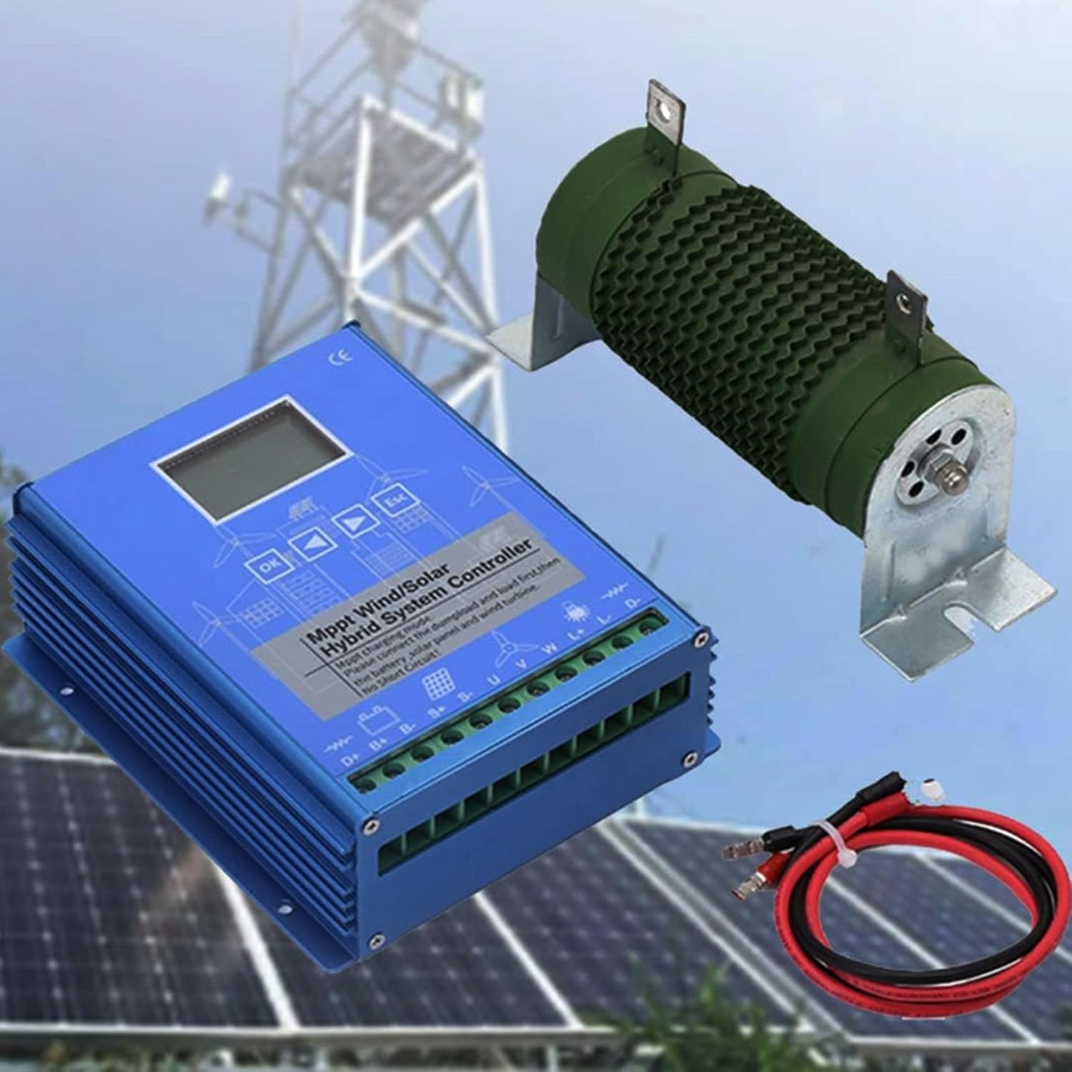 220v, 5000W Solar Complementary Regulator,12V 24V 48V 220V Wind and Solar Hybrid Charge Controller, Mppt Charge Regulator for Wind Turbine Solar Panel