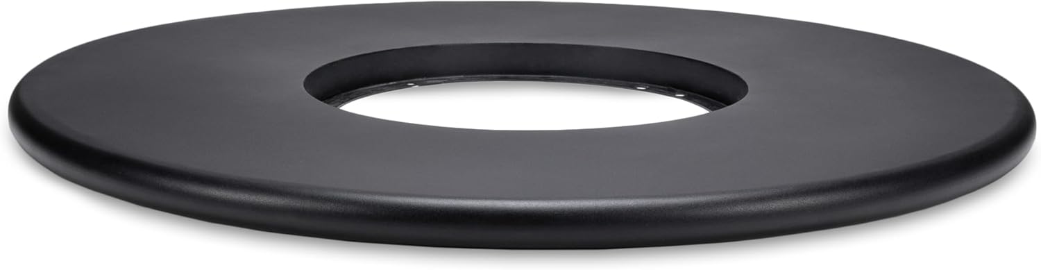 TIKI 38-Inch Customizable Propane Fire Pit Table Attachment – Modern Black Accessory for Outdoor Gas Fire Pit, Patio, and Backyard Spaces