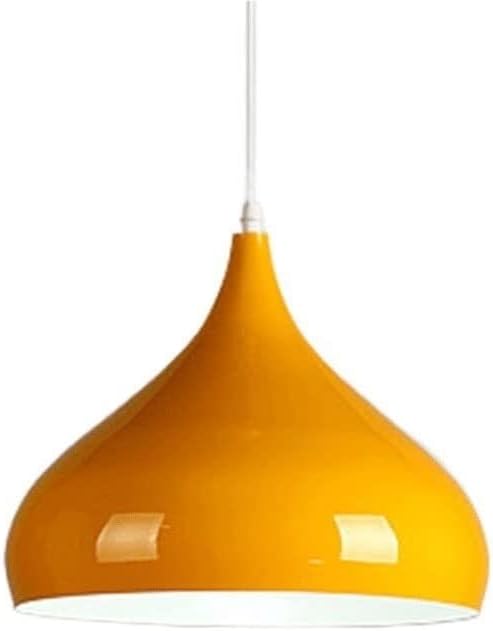 Modern Pendant Light, Nordic Color Chandelier Ceiling Light Fixture with Adjustable Cord, Creative Decorative Lighting for Dining Room, Restaurant, Bar, Coffee Shop(A Orange,42cm)