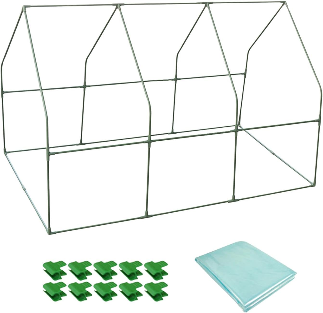 Mini Greenhouse, Garden Greenhouse, Portable,Plant Hot House, Green House Plant Stand for Patio Outdoor Garden Flower, 80cmx150cm