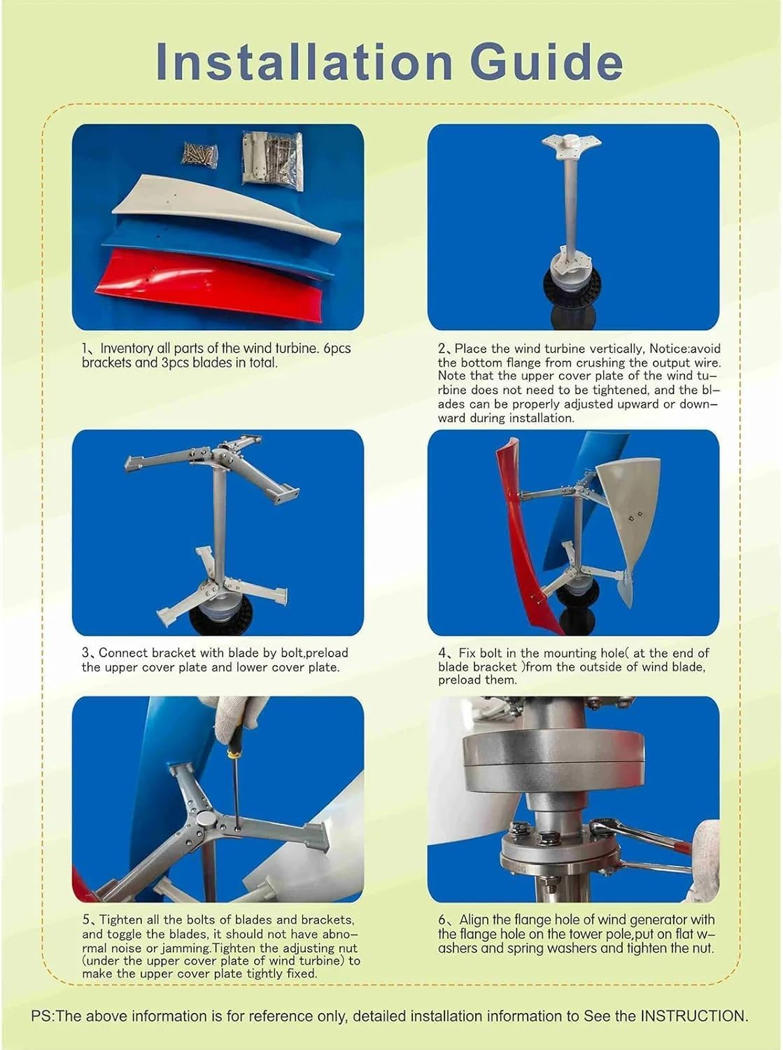 CAJUCA 3000W Helical Magnetic Suspension Axis Vertical Wind Turbine Wind Generator Windmill Magnetic Suspension Wind Turbine Generator