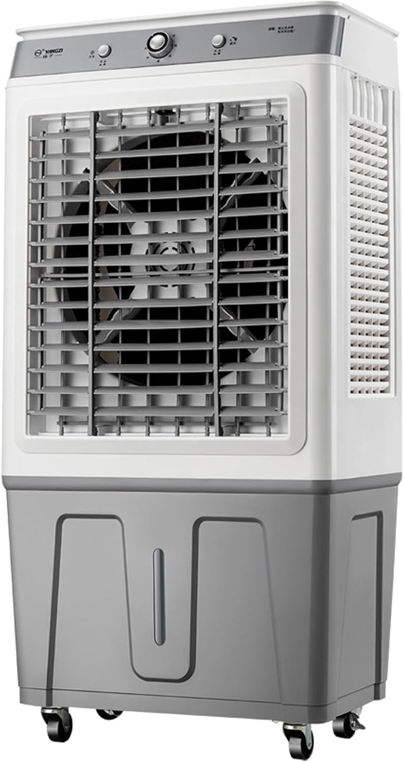 Evaporative Air Cooler,Three Adjustable Wind Speeds Portable Air Conditioner,Household Stand Up Air Conditioner,45L Water Tank,for Hotels, Restaurants, Workshops,supermarkets,etc