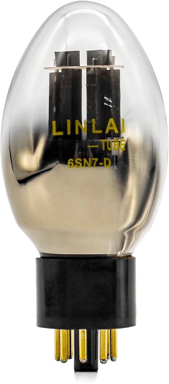 LINLAI 6SN7-D Vacuum Valve Electronic Tube Class Pairing Water-drop Shape for Hifi Audio Amplifier Replaced by CV181 6N8P