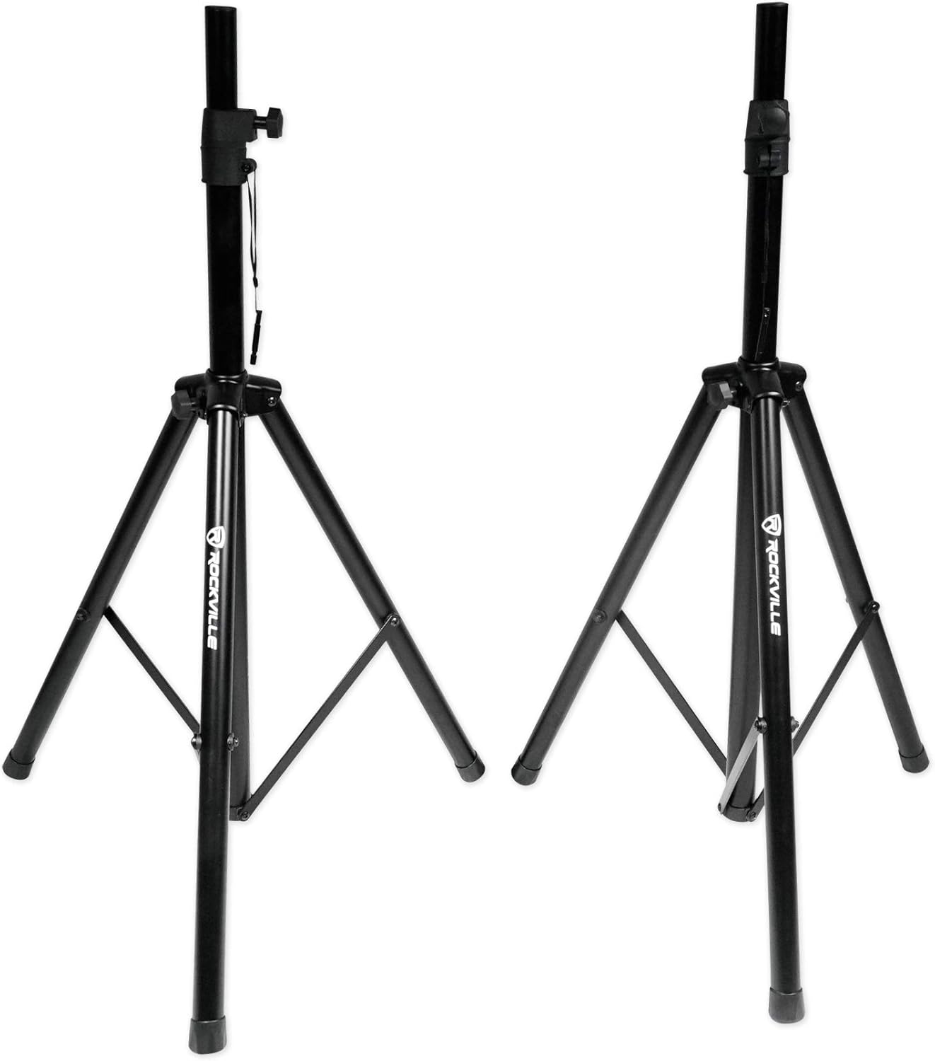 Audiosavings Bundle: (2) Mackie Thrash212 12 1300W Powered Active DJ PA Speaker Thrash 212 Bundle with (1) Pair of Rockville Adjustable Tripod Speaker/Light Stands+(2) 20 Foot XLR Cables (3 Items)