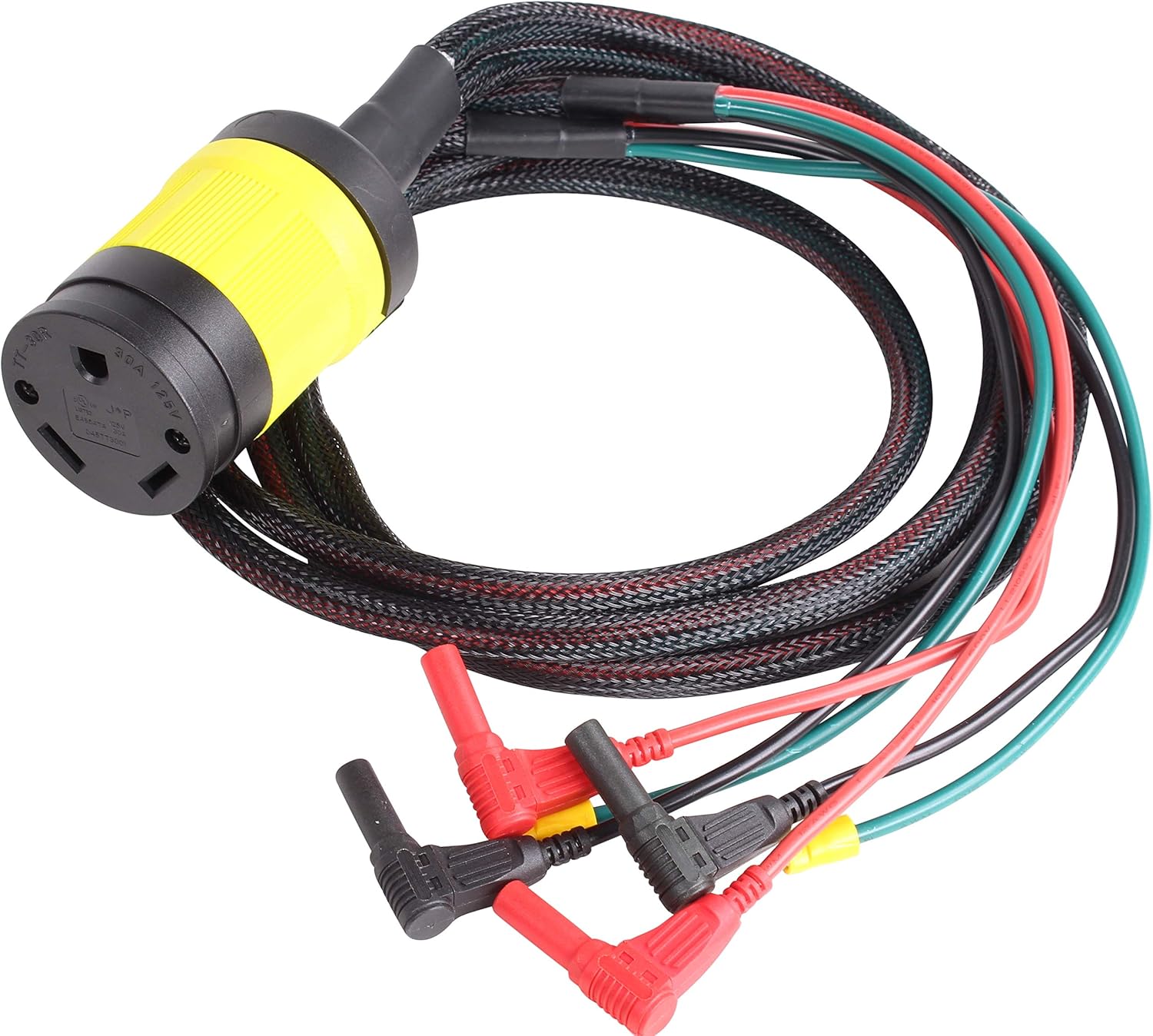 Journeyman-Pro 30A Parallel Cord Connection Kit, for Inverter Generators | 120-125 VAC, 30 AMP - 4000/3750 Watts TT-30R Female Connector RV Ready (TT30R Straight Blade)