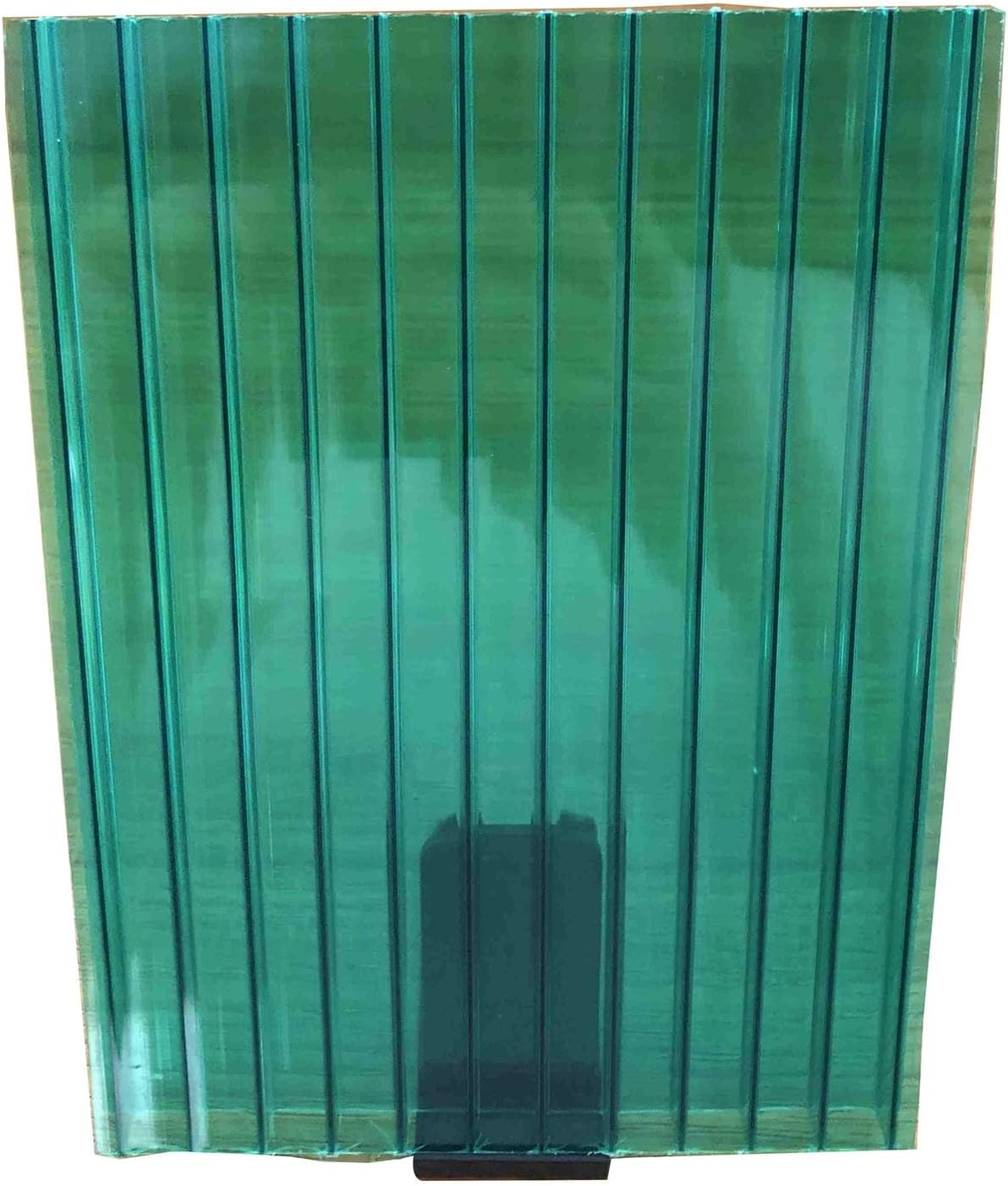 Double-Walled Polycarbonate Greenhouse Panels, Reinforced and Light-transmitting for All-Weather Outdoor Gardens and Greenhouses(Green,100X50cm-10mm)