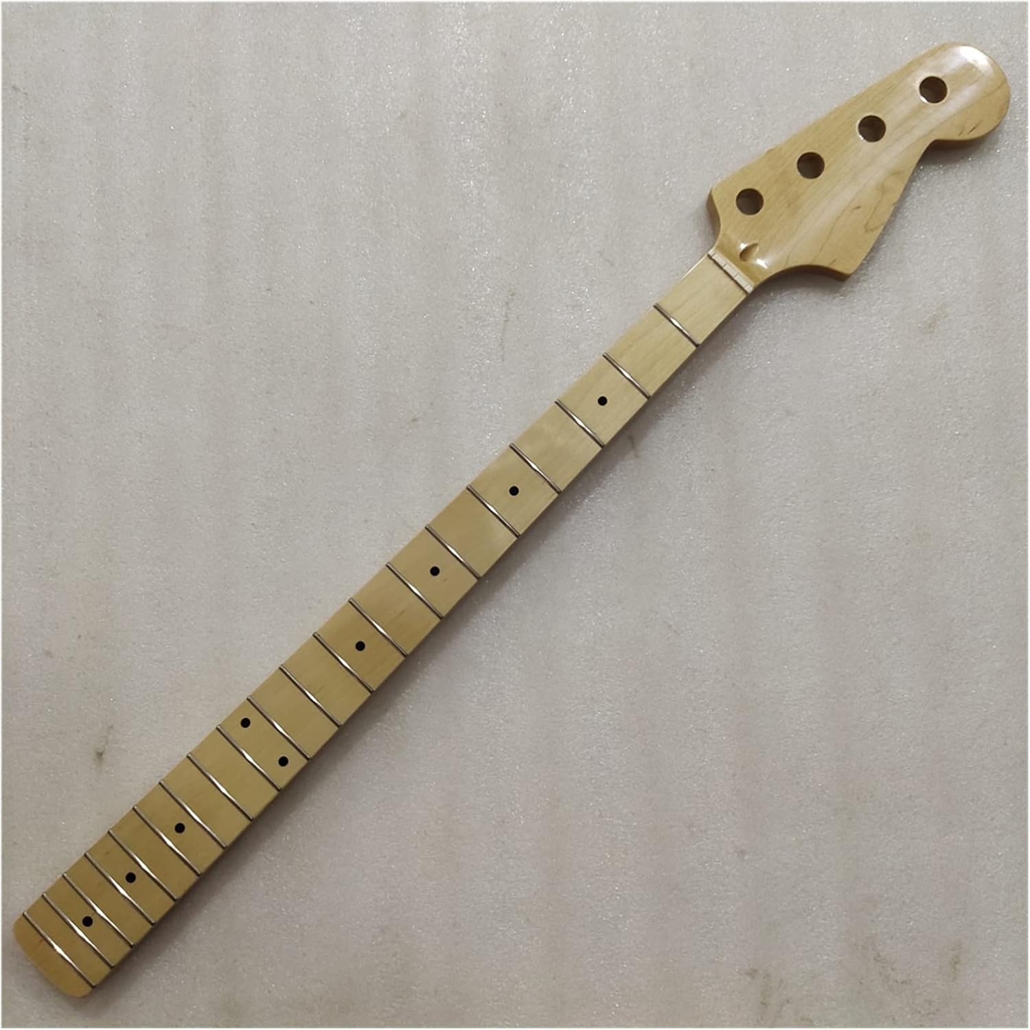 TSTS Maple 20 Frets Bass Neck Replacement 4 String Maple Fingerboard 34 Inch Guitar ​Neck Replacement