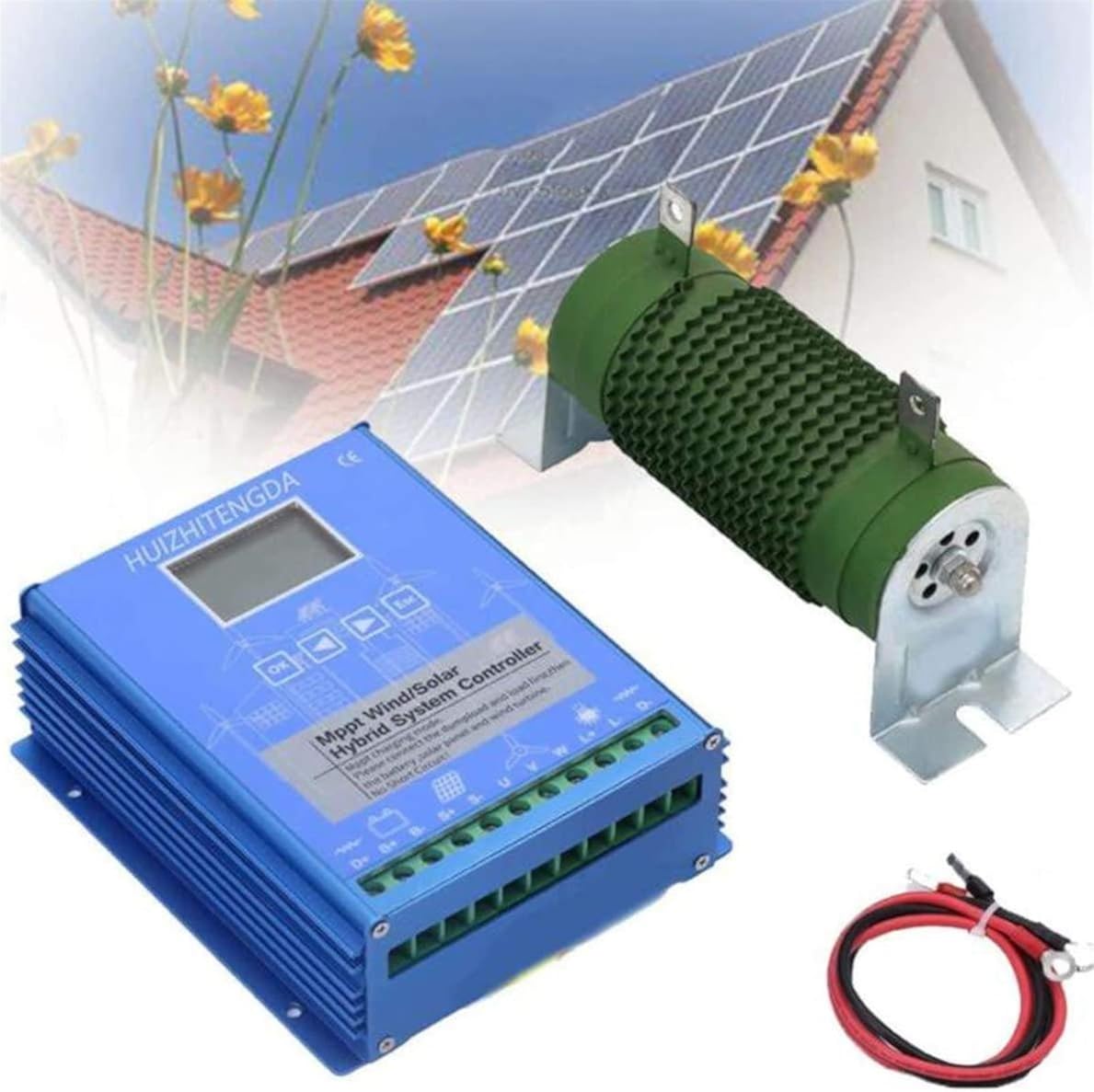 6000W/8000W/10000W/12000W Wind Solar Hybrid Charge Controller 12V 24V 48v Automatic Identification for Off Grid MPPT Wind Turbine Solar Charge Controller (24v 10000w)