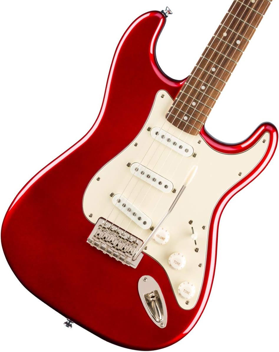 Squier Classic Vibe 60s Stratocaster Electric Guitar, with 2-Year Warranty, Candy Apple Red, Laurel Fingerboard