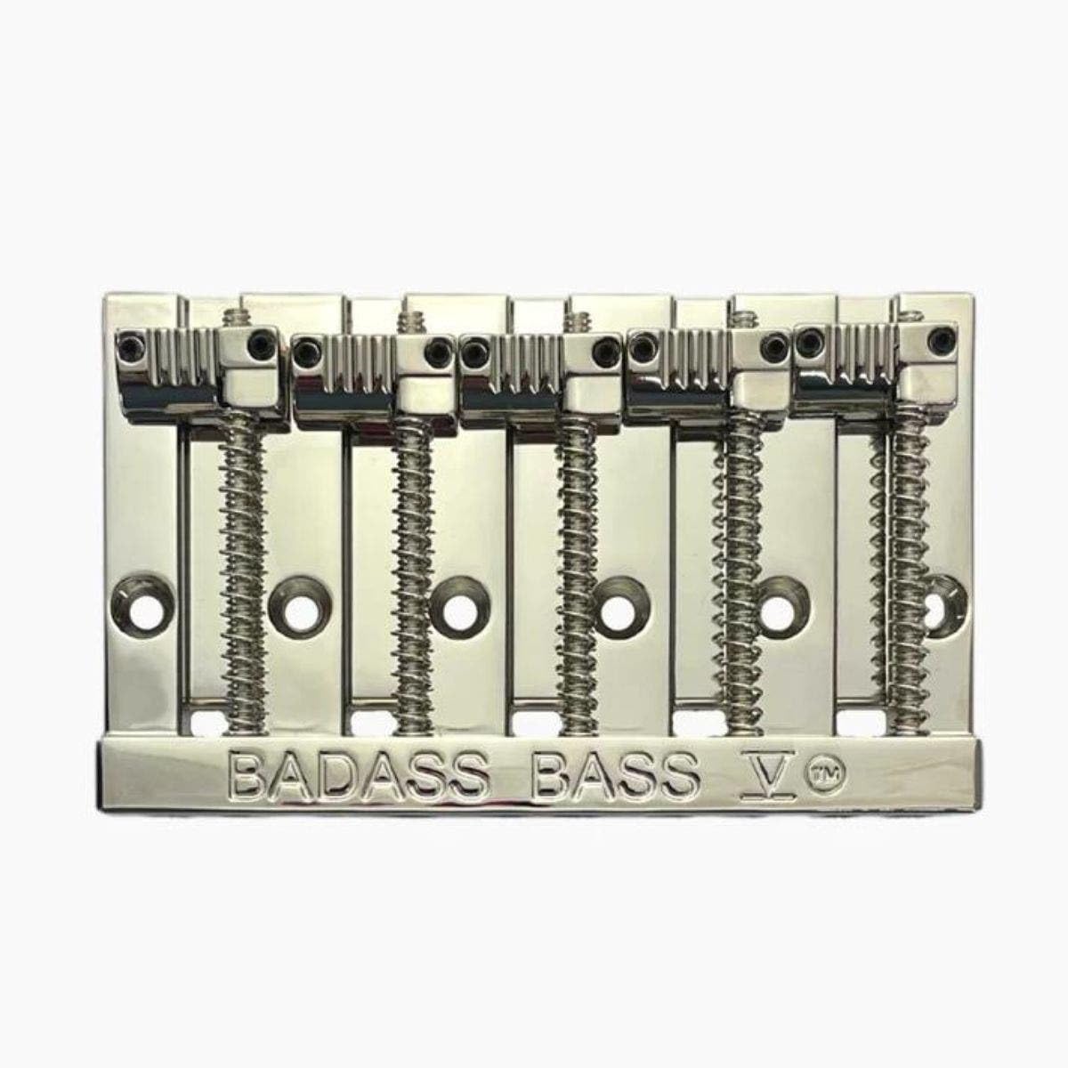 Leo Quan Badass V 5 String Bass Bridge Grooved Saddles Nickel
