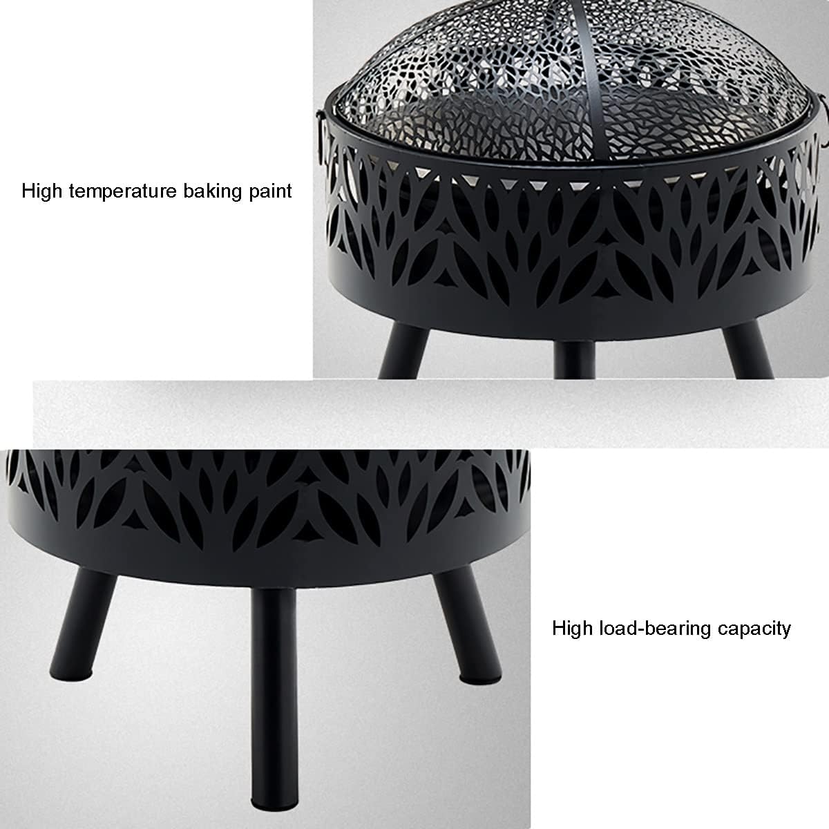 Outdoor Fire Pits, Portable Smokeless Fire Pit,Indoor Heating Stove, Home Charcoal Stove charcoalbarbecue Grill, for Campfire, Cooking, BBQ on Patio Deck Backyard and Beach