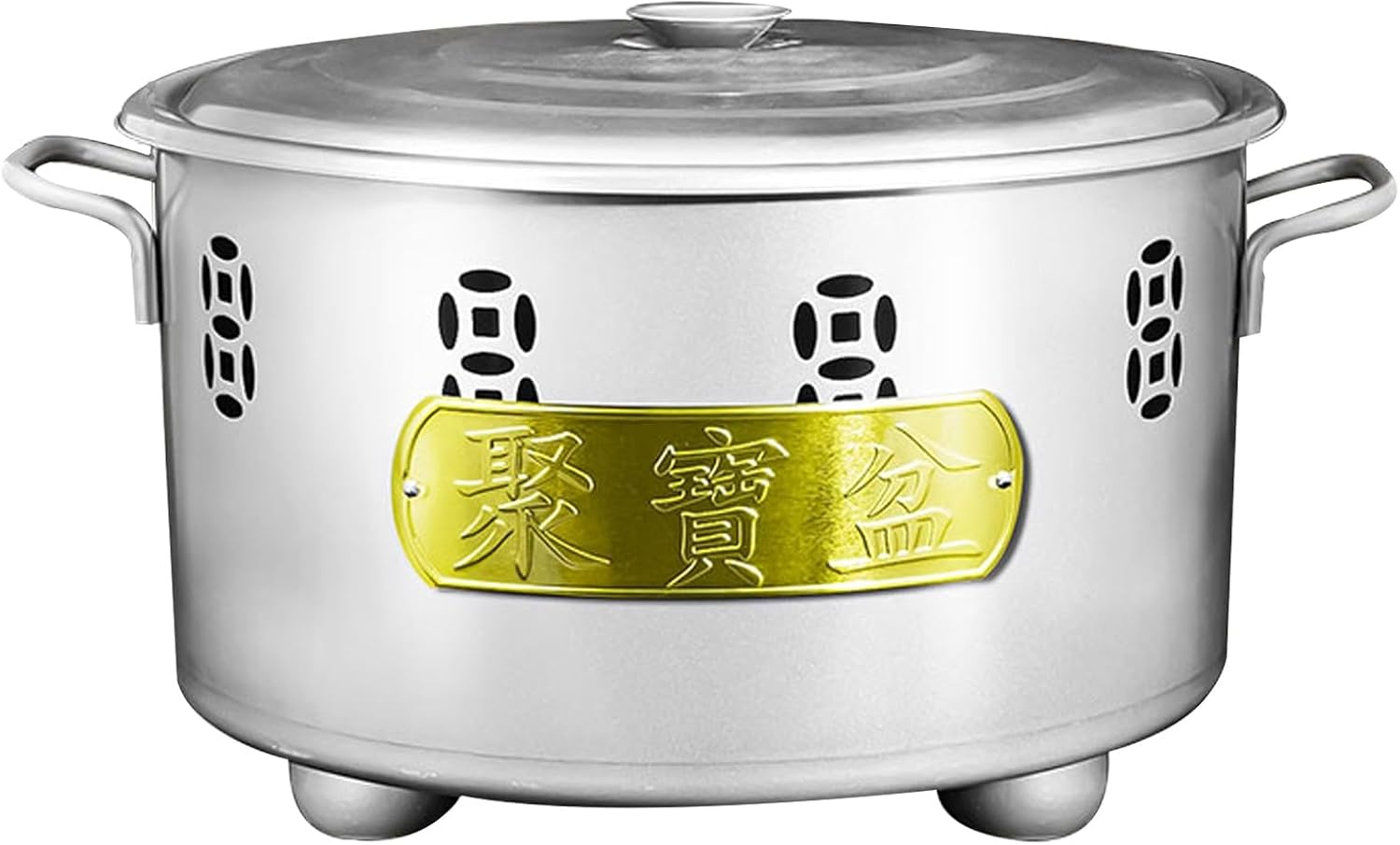 Garden Incinerator Fire Pit Outdoor Metal Trash Burn Cage can with Fire Hook and Grid, for Fallen Leaves Yard Waste Bonfire(Silver,45cm/18in)