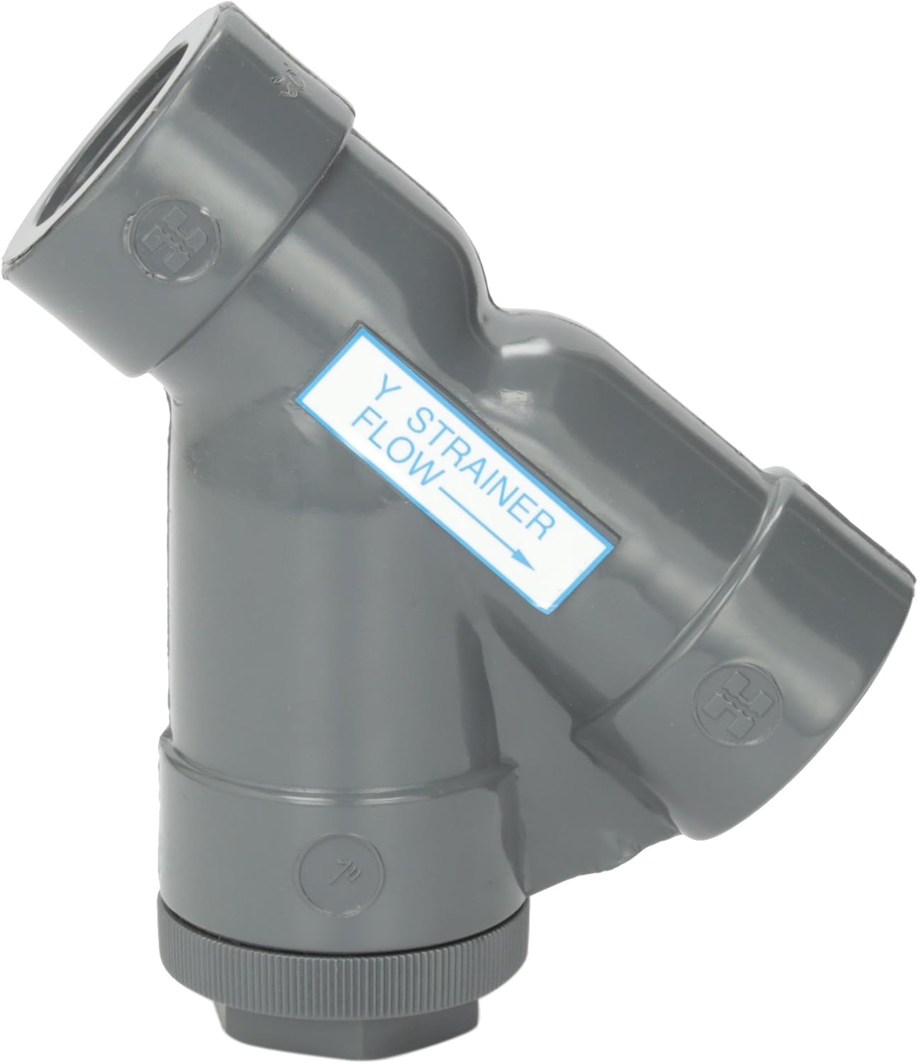 Hayward YS10100T 1-Inch Threaded PVC Y-Strainer with FPM O-ring Seals
