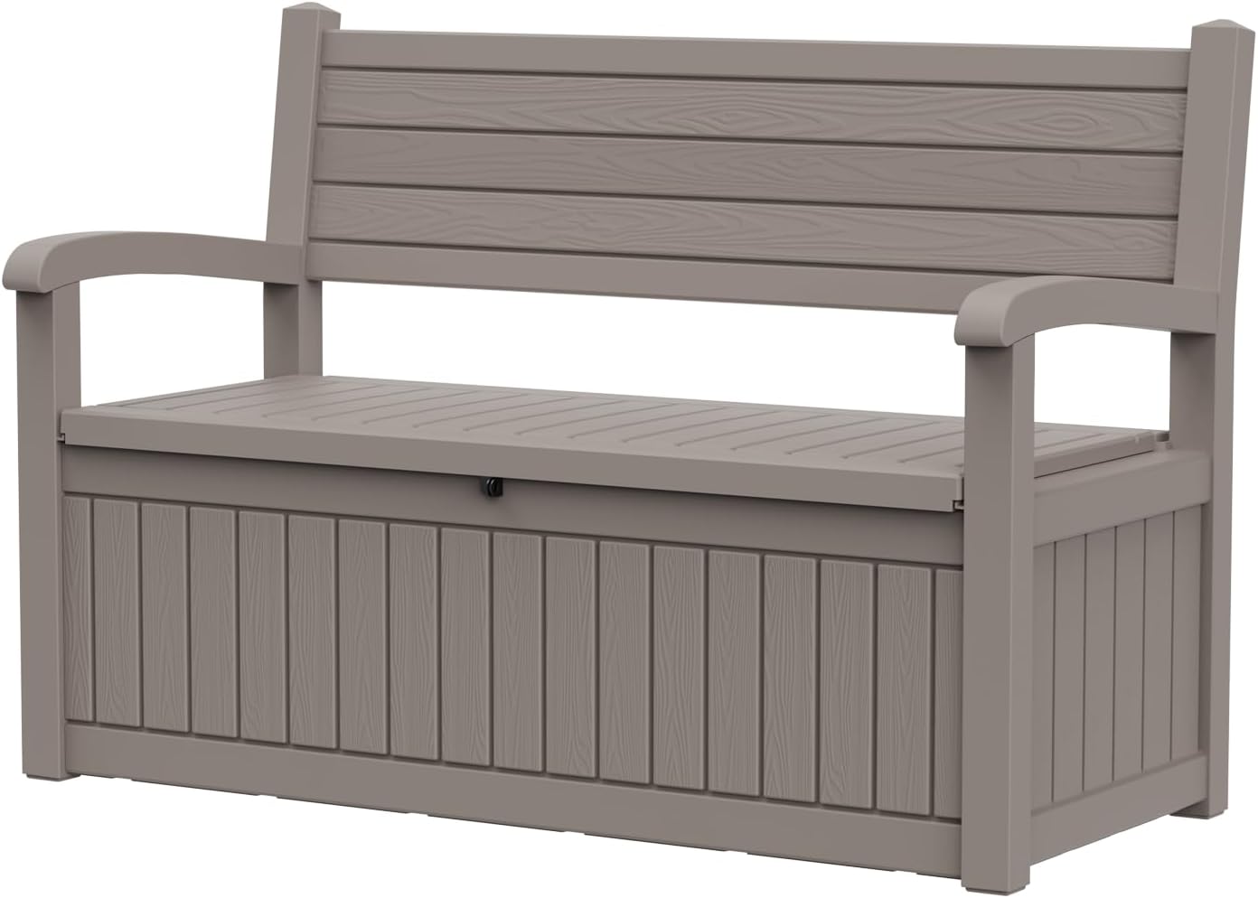 Storage Box,Weatherproof&Durable Storage Chair,Resin Deck Box for Backyard,Indoor&Outdoor(Grey)