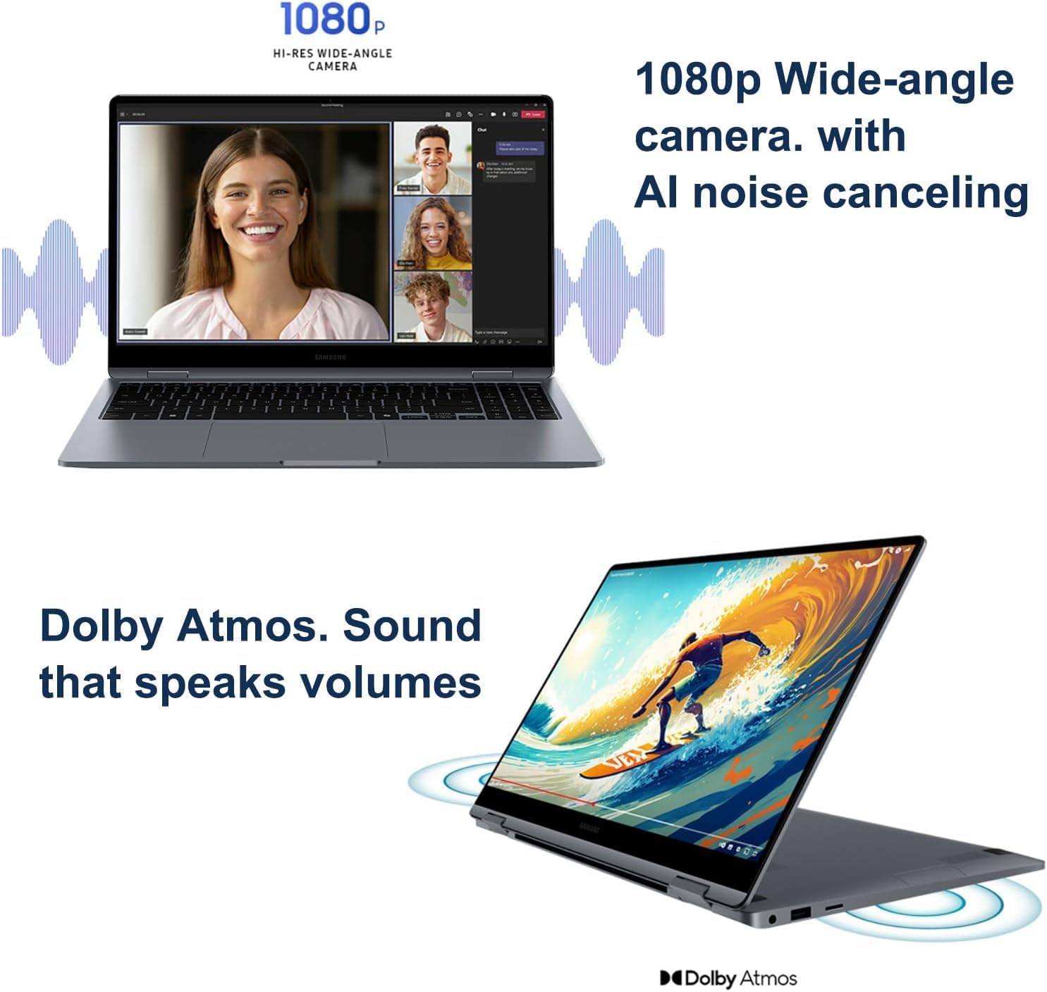 Samsung Galaxy Book 4 2 in 1 AI Laptop, 15.6