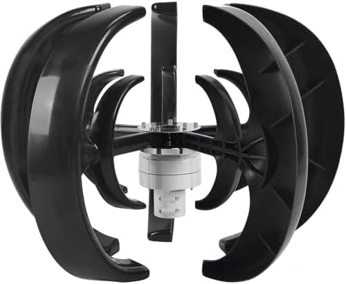 12V Wind Turbine Generator Kit for Home - Horizontal Blades, Controller & DIY Vertical Axle, 3-Phase PM Power System, Efficient Renewable Energy Solution for Off-Grid Use