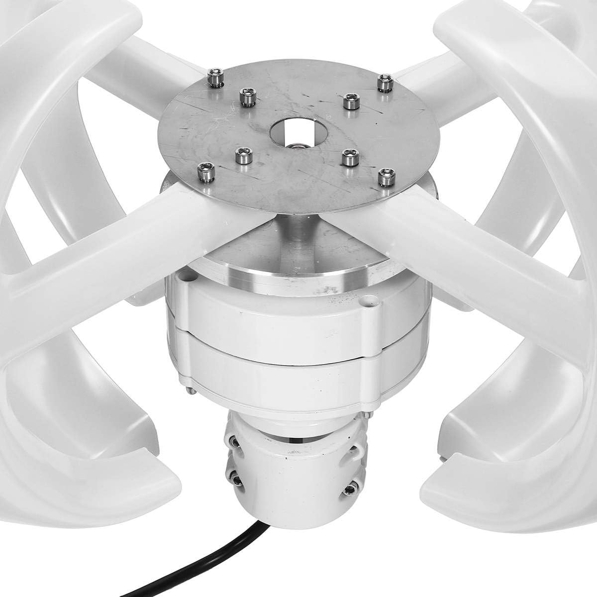 Wind Turbine Generator 12V 24V Automatic 4 Blades Motor Kit Windmill Energy Charge Turbines Vertical Axis for Home Camping 4200W,24v