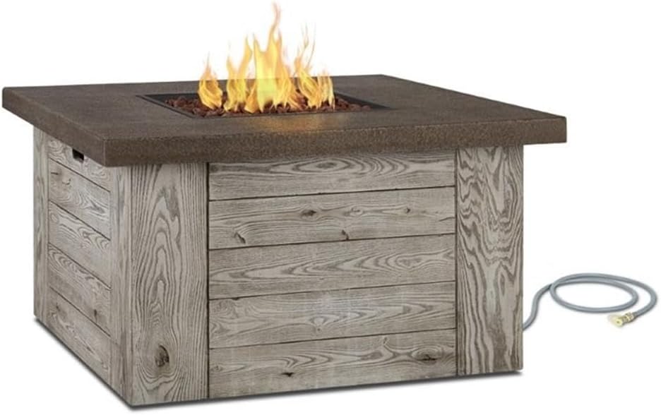 Real Flame C1600LP-WGR C1600LP Forest Ridge Fire Table, Weathered Gray