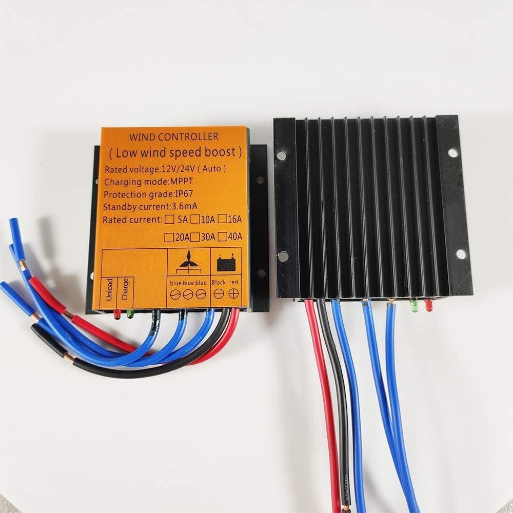 Wind Turbine Generator Kits, 12V 24V 48V 10000W Vertical Axis Wind Generator Kit for Home, Boat, Marine, Monitoring