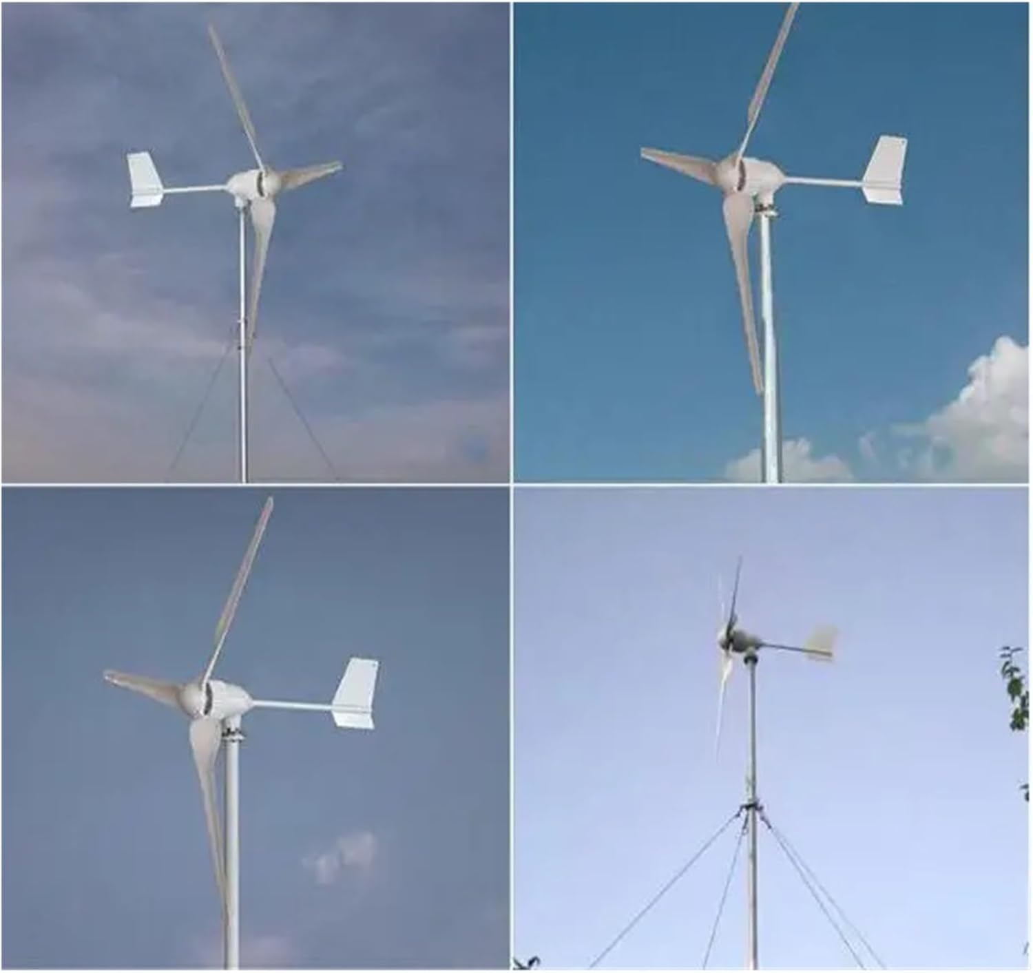 Wind Turbine Generator Kit, Easy Installation 800w Wind Turbine 24v 48v Wind nerator Windmill for Hybrid Solar Wind System(48V)